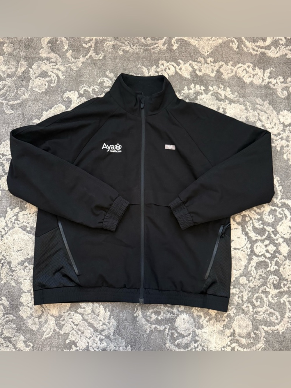 Figs Sydney Black Lightweight Jacket Aya Healthcare